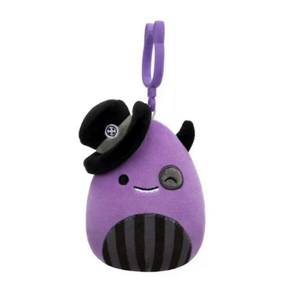 Squishmallows 4" Halloween Clip-On Earworm the Monster - Picture 1 of 1